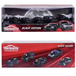 MAJORETTE SET 5 MASINUTE BLACK EDITION 2.0 GIFTPACK