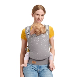 MARSUPIU ERGONOMIC KINDERKRAFT NINO, PANA LA 20 KG, CONFETTI GREY - Img 3