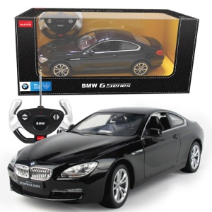 MASINA CU TELECOMANDA BMW SERIA 6 NEGRU CU SCARA 1 LA 14 - Img 2