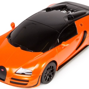 MASINA CU TELECOMANDA BUGATTI GRAND SPORT VITESSE PORTOCALIE CU SCARA 1 LA 18 - Img 5
