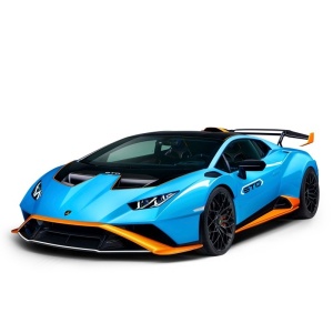 Masina cu telecomanda Lamborghini Huracan STO albastru, scara 1:14, dimensiuni 43x25.5x17.5cm - Img 4