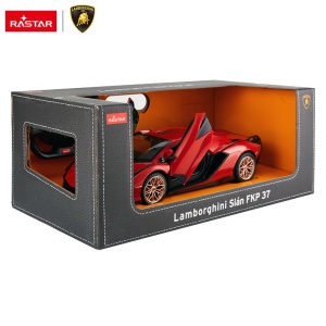 Masina cu telecomanda Rastar Lamborghini Sian, 1:14, rosu, 35.5x16.3x8.2cm