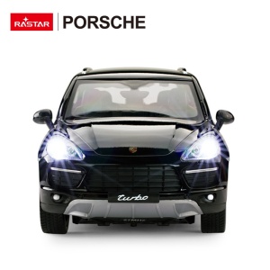 Masina cu telecomanda Rastar Porsche Cayenne Turbo, scara 1:14, negru, 34.6x13.9x12.2cm - Img 7