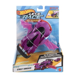 Masinuta Hot Wheels Street Shrieker, scara 1:32, transformare activa, mov, 21.5x16.5x7cm - Img 2