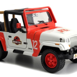 MASINUTA METALICA JURASSIC WORLD 1992 JEEP WRANGLER 1:24 - Img 3