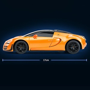 Masinuta Rastar RC - Bugatti Veyron, Grand Sport Vitesse, portocaliu, 1:24  - Img 5