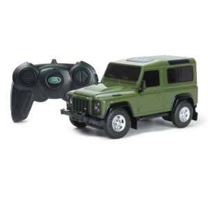 Masinuta Rastar RC - Land Rover Defender, verde, 1:24