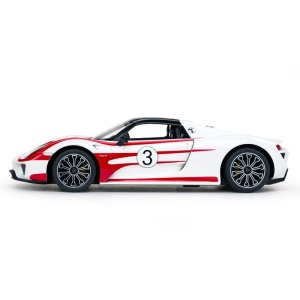 Masinuta Rastar RC - Porsche 918 Spyder Weissach, alb, 1:14 - Img 4