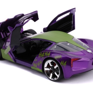 MASINUTE METALICA CHEVY CORVETTE STINGRAY 2009 SI FIGURINA JOKER SCARA 1:24 - Img 8