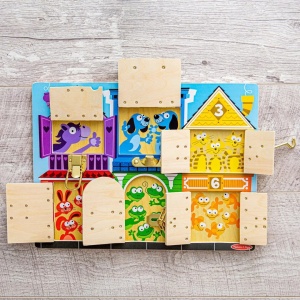 MELISSA AND DOUG SET DE INVATARE PLACA CU ZAVOARE DIN LEMN - Img 9