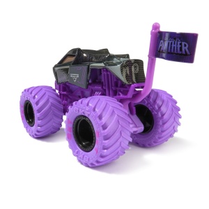 MONSTER JAM MARVEL CAMION GIGANT BLACK PANTHER SCARA 1 LA 64 - Img 4
