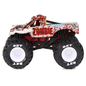 MONSTER JAM MASINUTA METALICA ZOMBIE SERIA 28 SCARA 1 LA 64 - Img 3