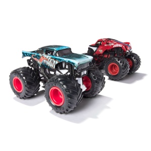MONSTER JAM SET 2 MASINUTE METALICE VENOM VS THE AMAZING SPIDERMAN SCARA 1 LA 65 - Img 3