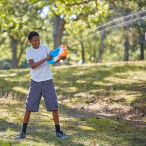 Nerf Blaster cu apă Super Soaker Twin Tide, două tunuri, albastru, 36.6x18.4x5.4cm - Img 4