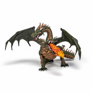 PAPO FIGURINA DRAGON CU 2 CAPETE - Img 2