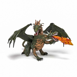 PAPO FIGURINA DRAGON CU 2 CAPETE - Img 3