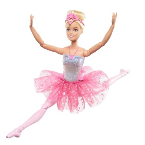 Papusa Barbie Dreamtopia, Balerina cu Detalii Luminoase si Par Blond - Img 5