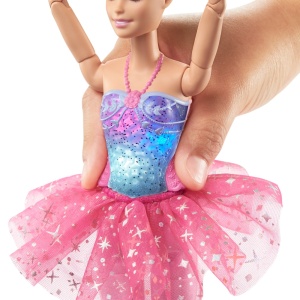 Papusa Barbie Dreamtopia, Balerina cu Detalii Luminoase si Par Blond - Img 8