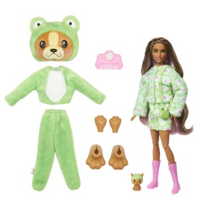Papusa Barbie Dreamtopia Color Reveal, cu Tematica pentru Costume de Animale, Catel - Img 3
