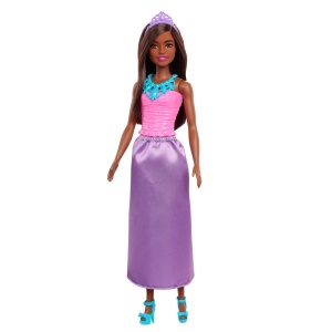 Papusa Barbie Dreamtopia, Printesa Bruneta cu Fusta Stralucitoare - Img 3