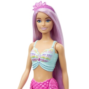 Papusa Barbie Dreamtopia, Sirena cu Par Mov si Coada Roz - Img 5
