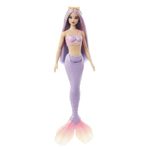 Papusa Barbie Dreamtopia, Sirena cu Par si Coada Mov - Img 2