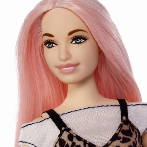 PAPUSA BARBIE FASHIONISTA CU PARUL ROZ - Img 5