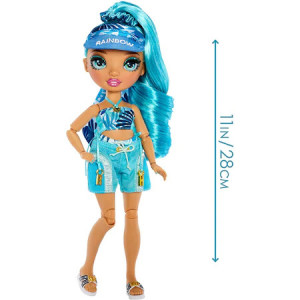 Papusa cu accesorii Rainbow High Pacific Coast - Hali Capri, 28 cm - Img 5