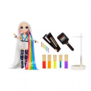 Papusa Rainbow High Amaya Raine cu accesorii pentru coafura - Img 4