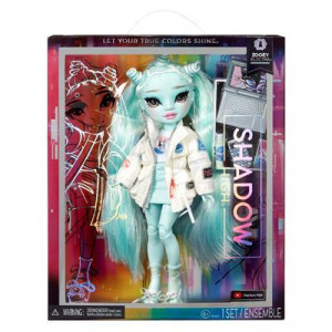 Papusa Rainbow High Shadow High Zooey Electra, cu haine si accesorii, 28 cm - Img 5