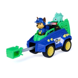 PATRULA CATELUSILOR FILMUL CU DINOZAURI SET DINO VEHICUL DE POLITIE CU FIGURINA CHASE SI ACCESORII 15CM - Img 9