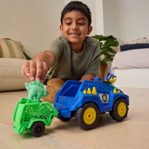 PATRULA CATELUSILOR FILMUL CU DINOZAURI SET VEHICUL DINO RC CU TELECOMANDA FIGURINA CHASE SI ACCESORII - Img 5