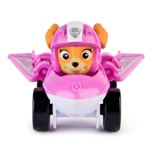 PATRULA CATELUSILOR PUP SQUAD RACERS AIR RESCUE VEHICUL METALIC SKYE SCARA 1 LA 55 - Img 2
