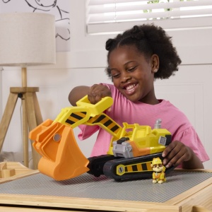 PATRULA CATELUSILOR RUBBLE SI ECHIPA VEHICUL BULDOZER MULTIFUNCTIONAL 2 IN 1 - Img 4
