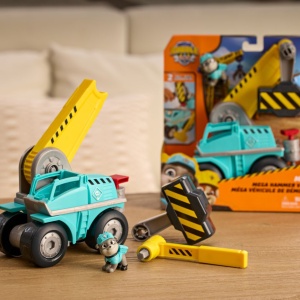 PATRULA CATELUSILOR RUBBLE SI ECHIPA VEHICUL MEGA HAMMER - Img 3