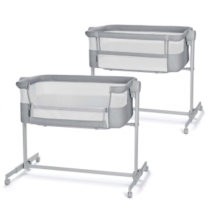 PATUT CO-SLEEPER KINDERKRAFT NESTE UP, FULL LIGHT GREY - Img 2