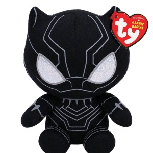 PLUS TY 15CM BEANIE BABIES SOFT MARVEL BLACK PANTHER