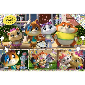 PUZZLE TREFL 100 44 PISICI PRIETENII - Img 2
