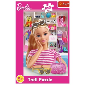 PUZZLE TREFL 100 BARBIE SA O CUNOASTEM PE BARBIE - Img 3