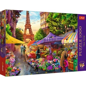 Puzzle Trefl 1000 piese Premium Plus, Tea Time Piata de Flori