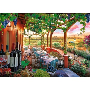 PUZZLE TREFL 1000 PREMIUM PLUS TEA TIME PODGORIA ITALIANA - Img 2