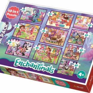 PUZZLE TREFL 10IN1 AVENTURILE ENCHANTIMALS