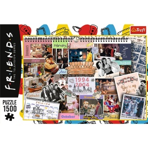 PUZZLE TREFL 1500 FRIENDS PAGINI DIN CALENDAR - Img 3