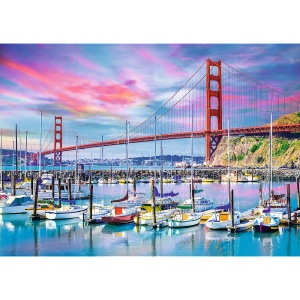 PUZZLE TREFL 2000 GOLDEN GATE SAN FRANCISCO - Img 2
