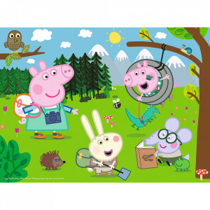 Puzzle Trefl 30 Peppa Pig In Drumetie - Img 2
