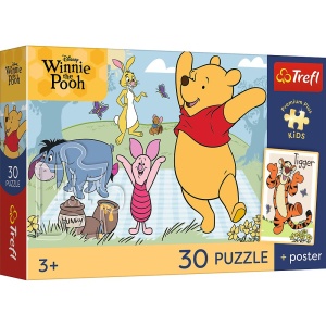 PUZZLE TREFL 30 PREMIUM PLUS KIDS DISNEY WINNIE THE POOH MOMENTE DULCI PLUS POSTER