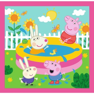 PUZZLE TREFL 3IN1 PEPPA PIG SI PRIETENII - Img 4