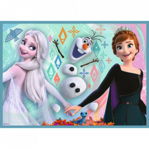 Puzzle Trefl 4 in 1 - Uimitoarea Lume Frozen, 12/15/20/24 piese - Img 2