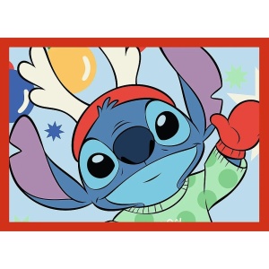 PUZZLE TREFL 4IN1 DISNEY LILO SI STITCH DE CRACIUN - Img 4