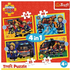 PUZZLE TREFL 4IN1 POMPIER CU SIRENA - Img 6